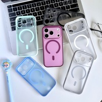 Coque de téléphone transparente mate tout-en-un pour iPhone 14 15 16 17 Pro Max 18 Pro 18 Pro Max