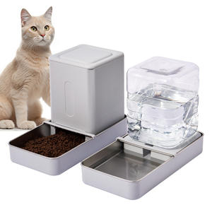 Tigelas Ajustáveis e Laváveis 2 em 1 de Aço Inoxidável e Plástico para Ração e Água de Cães e Gatos, Design Removível, IPX5 à Prova d'Água, Ecológicas - Product Image 4