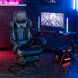 Ajunion Chơi Game Ghế 300lbs Máy Tính Ghế Bộ Nhớ Bọt Đệm Gamer Ghế Massage Thắt Lưng 90-145 ° Ngả Racing Ghế - Product Image 2