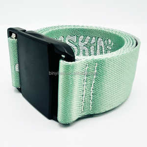 Cinturón Táctico de Nailon para Hombre, Cinturón de Capas de Esquí Jacquard para Deportes al Aire Libre con Hebilla Magnética de Metal y Logotipo Tejido Personalizado de 38mm - Product Image 4