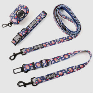 Productos populares para perros, conjunto de arnés Reversible para perros, collar de correa para mascotas con estampado de etiqueta privada personalizada de lujo, conjunto de arnés para perros - Product Image 4