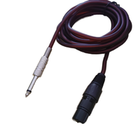 Câble audio XLR mâle-femelle 6,5 mm avec connecteur RCA 6,35 mm, conducteur nickelé, blindage tressé, pour mixeur, microphone, audio et vidéo