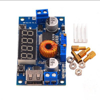 DC-DC XL4015 5A Module de chargeur de batterie de lecteur de LED numérique CC/CV convertisseur abaisseur USB avec voltmètre ampèremètre XL4015