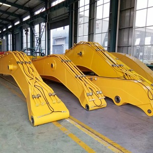 Bras d'excavatrice Yuezhuo jaune de haute qualité à longue portée, à deux étages, pour dragage de rivière, fosses profondes, bras grande et petite portée, fabricant - Product Image 2
