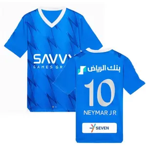 Al-Hilal沙特 #10内马尔足球服2023 2024男子泰国运动t恤足球服