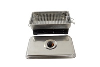 Portable poisson fumeur four à fumée extérieur/intérieur barbecue grill pour pique-nique/camping 2 brûleurs four à fumée cuisinière fumeur poêle à alcool