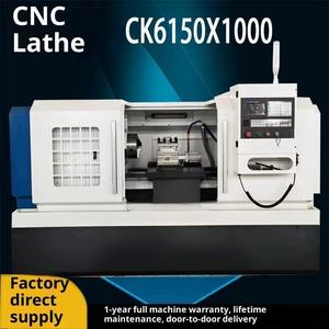 เครื่องกลึงซีเอ็นซี รุ่น CK6150/1000 แบบแนวนอน แกนหมุนเดี่ยว 3 แกน ฟันเฟืองแบบเฮลิคอล แท่นราบหนัก รองรับงานหนัก 220V ระบบควบคุม GSK - Product Image 3