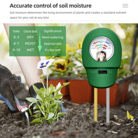 Testeur d'humidité du sol, de pH et de fertilité 3 en 1, analyseur, moniteur, avec capteur métallique pour outil de plantation de jardin