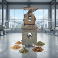 Moulin à piments rouges en acier inoxydable, broyeur à millet, pulvérisateur d'herbes, machine à moudre les herbes et les céréales en poudre