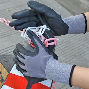 NMsafety 15 Gauge Custom Hardware Guantes Fábrica Espuma Nitrilo Guantes Pantalla táctil Guantes de hormigón - Product Image 4