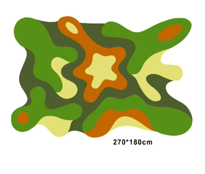 Alfombra de lana de pelo alto tejida a mano, estilo moderno, resistente a las manchas y arrugas, respaldo antideslizante, 270x180cm para el hogar y el baño - Product Image 6