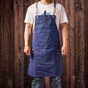 Tabliers de cuisine en toile 100% coton imperméables et résistants à l'huile pour hommes - Product Image 2