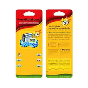 Carte suspendue personnalisée en papier couché laminé filmé, avec insert blister, trou pour suspension, forme tête pliée, épaissie, petite taille - Product Image 1