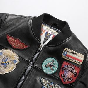 بيع بالجملة ملابس من الشركة المصنعة الأصلية عالية الجودة الصين طيار مفجر الرجال البيسبول بطانة القطن الحقيقي - Product Image 4