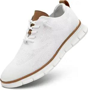 OEM sepatu kustom merek desain putih sepatu jalan produsen dengan Logo saya sendiri Sneakers MOQ rendah untuk pria