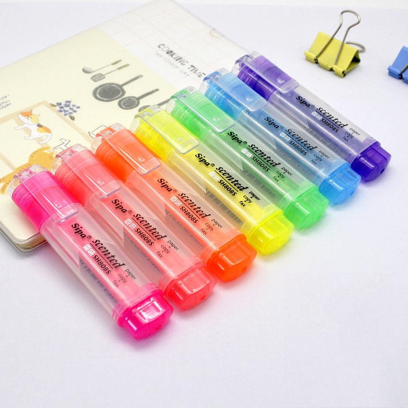 Creative Fruit-Scented Fluorescent Marker Pen Transparent Student