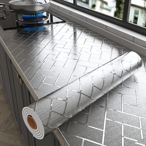 Papier peint géométrique auto-adhésif <span class=keywords><strong>moderne</strong></span> à texture métallique imperméable à l'eau pour la maison <span class=keywords><strong>cuisine</strong></span> salle de bain hôtel décoration murale - Product Image 4