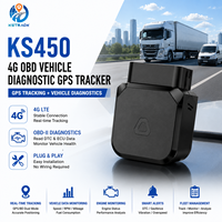 Rastreador 4G OBD GPS con seguimiento en tiempo real, diagnóstico de vehículos y monitoreo remoto para uso de gestión de automóviles, camiones y flotas