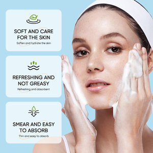 SADOER OEM Marque distributeur Mousse faciale nettoyante en profondeur à l'<span class=keywords><strong>aloe</strong></span> <span class=keywords><strong>vera</strong></span> biologique Produits de nettoyage pour le soin de la peau rafraîchissants et nourrissants pour les plantes - Product Image 4