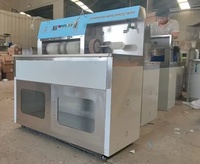Machine commerciale semi-automatique de nettoyage et de séchage de nettoyage et de stérilisation de chaussures en acier inoxydable