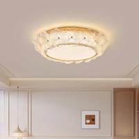 Lampe Française Luxe Chambre à Coucher Lumière Moderne Simple Chaud Romantique Fleur Plafonnier Designer Chambre Éclairage