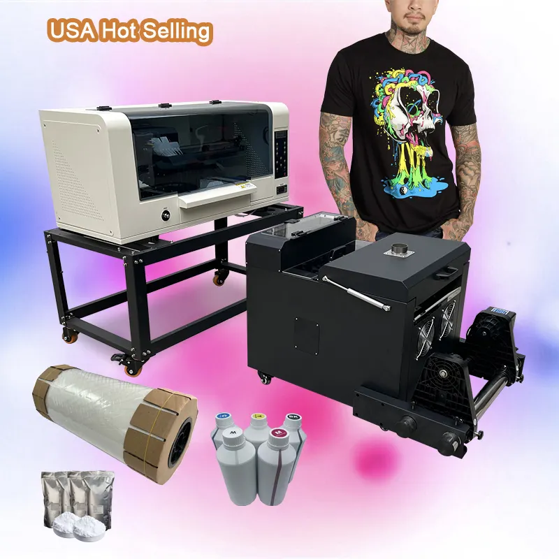 DC A3 nuevo Xp600 para impresora Epson Dtf, suministros de inyección de tinta, camiseta, transferencia de calor, máquina de impresión Dtf, película para mascotas Xp600