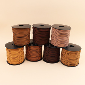 3mm Korean suede <b>rope</b> DIY beaded <b>bracelet</b> and necklace, double-sided imitation leather <b>rope</b>, handmade material, suede <b>rope</b> - Product Image 3