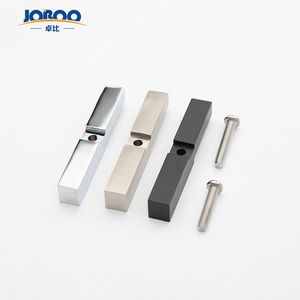 <span class=keywords><strong>Bloc</strong></span> adaptateur pivotant Connecteur de verre de douche <span class=keywords><strong>Bloc</strong></span> adaptateur mural en laiton chromé satiné pour une utilisation avec des charnières - Product Image 1