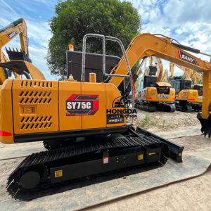 Machine de terrassement de 7,5 tonnes de bonne qualité Sany Excavator en vente Sany Excavator Sy75c Excavator utilisé Sany Excavator utilisé SY75c Used Digger - Product Image 1