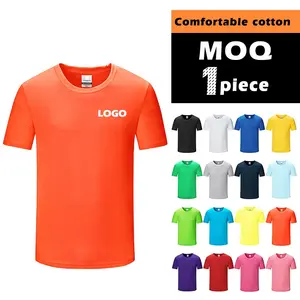Individuelles Logo bedrucktes T-Shirt Herren einfarbiges T-Shirt für Herren Dry Fit T-Shirt 100% Polyester T-Shirt Sublimationsdruck Unbedruckt T-Shirt mit Logo