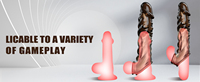 Großhandel Kristall-Penis-Hüllen Masturbation Erwachsene Sexspielzeuge Elektrischer Beliebter Massager Stimulationspunkt Vibrator für Männer