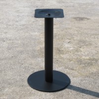 Table ronde industrielle en métal pour salle à manger, bar à café, base de table en acier noir, base de table en fonte