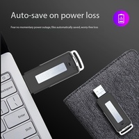 Clé USB sécurisée 3.0 de 32 Go à 256 Go, clé USB en métal cryptée avec mot de passe matériel, clé USB avec cryptage par mot de passe
