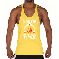 Débardeur en coton à col bas pour homme, débardeur stringer sans manches, maillot de sport pour la musculation, entraînement et fitness