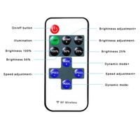 Mini 5-24V Sans Fil Led Dimmer Controller Simple Couleur Bande de Lumière LED À Distance Contrôleur 12V