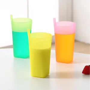 Многоразовая пластиковая соломенная чашка для питьевой воды