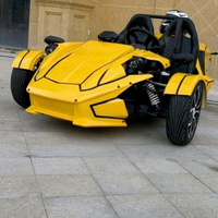 Caiteng Buggy des Dunes Électrique à Essence 350cc Mini Jeep Go Kart Trois Roues Transmission Automatique Métal+Plastique Personnalisé