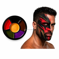 Palette de peinture pour le visage professionnelle à 6 couleurs SFX, imperméable, effets spéciaux, Halloween, cosplay, scène, théâtre, peinture corporelle