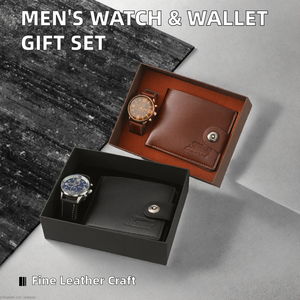 Portefeuille élégant pour <span class=keywords><strong>homme</strong></span> et montre raffinée pour <span class=keywords><strong>homme</strong></span>, ensemble de cadeaux d'affaires originaux pour hommes - Product Image 2