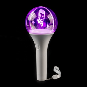 Custom Logo Portable Modern LED Color-Changing Acrylic <strong>Glowing</strong> Ball Party Light <strong>Stick</strong> - Product Image 4