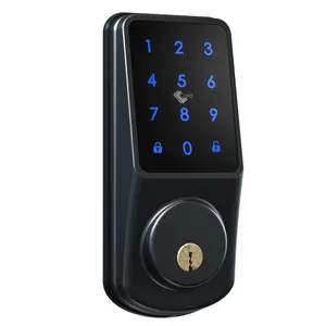 Cerradura Inteligente para Puertas de Madera/Aluminio/Acero - Desbloqueo por Aplicación TUYA/Tarjeta IC/Código/Llave, <span class=keywords><strong>300</strong></span>,000 Usos de Vida Útil - Product Image 1