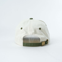 Gorra de Béisbol Personalizada 2026 de Dos Tonos, Estilo Vintage, de Algodón Lavado, con Logotipo Bordado en 3D, Color Blanco Hueso, Estilo Urbano