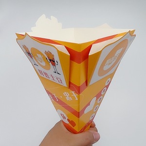 Envases Personalizados para Conos <span class=keywords><strong>de</strong></span> Papas Fritas, Vasos <span class=keywords><strong>de</strong></span> Papel Desechables para Papas Fritas con Salsa - Product Image 3