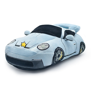 OEM ODM personalizado lindo dibujos animados coche casa zapatilla suave invierno Coche forma zapatilla - Product Image 1