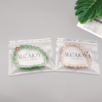 Sacs en plastique PVC miniatures personnalisés de haute qualité avec fermeture éclair pour emballage de petits bijoux