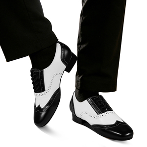 รองเท้าเต้นลาตินสำหรับผู้ชาย Dynadans รุ่น Professional พื้นรองเท้าหนังแท้ หุ้มด้วย PU เหมาะสำหรับเต้นซัลซ่า แทงโก้ วอลซ์ บอลรูม บรรจุกล่อง - Product Image 6