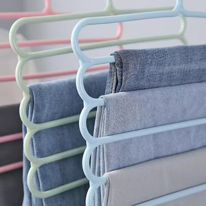Porte-pantalon domestique multifonctionnel à pinces, pour le rangement et le séchage de serviettes, foulards et jupes, multi-niveaux - Product Image 3