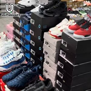 S35-1 Used Shoes Wholesale Brand AJ1 Cotton Mesh High Quality Bulk Factory Direct Second Hand Men Sport Shoes