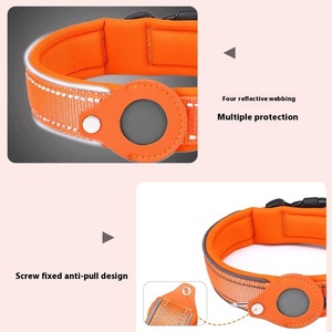 <span class=keywords><strong>Collar</strong></span> de perro localizador AIRTAG para perros medianos y grandes, estilo táctico/Occidental suave de doble tracción con aleación y Luz - Product Image 1
