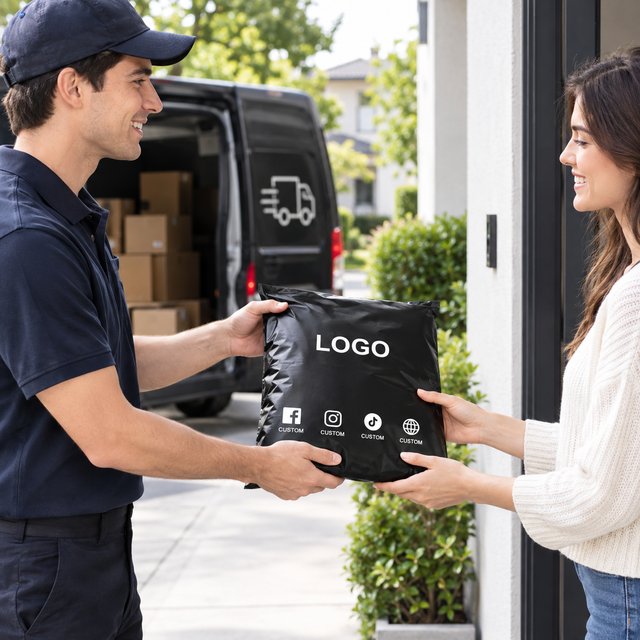 Garment Custom Logo Biodegradable Compostable Poly Mailer Bag Polymailer Clothing Mailing Packaging Shipping Bag for Clothes